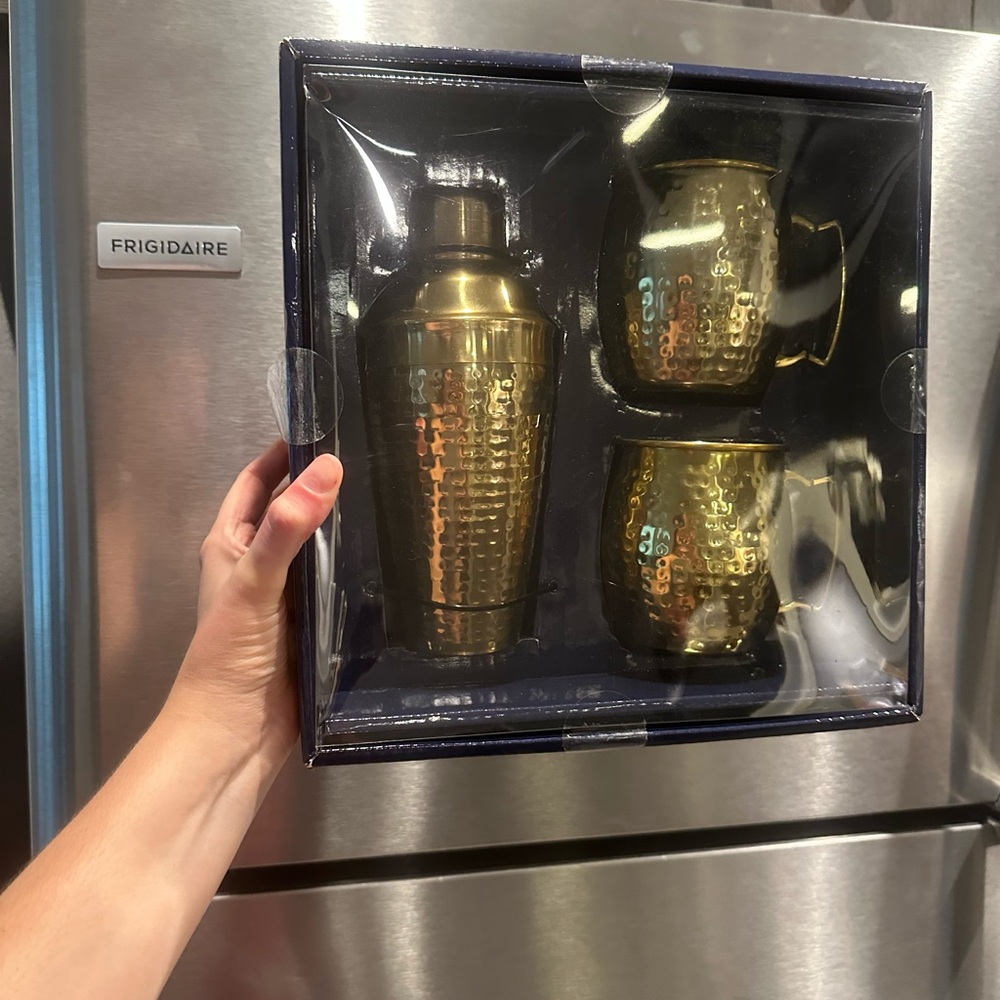 Gold Cocktail Shaker Set